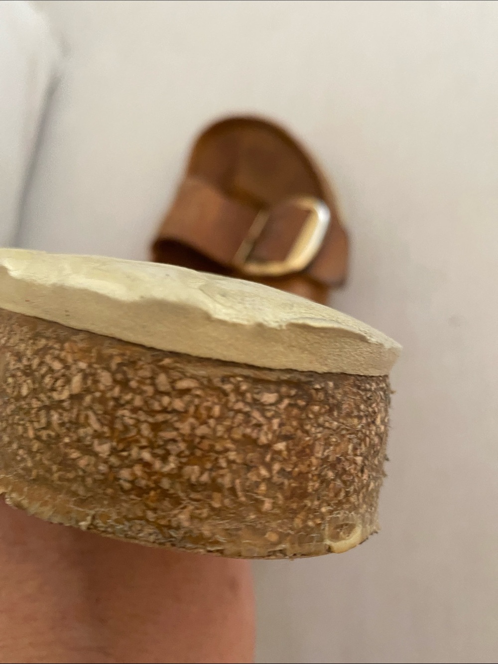 Birkenstock Arizona Gold Big Buckle slide sandal Cognac sz 42 L11 /M9 - Picture 11 of 14